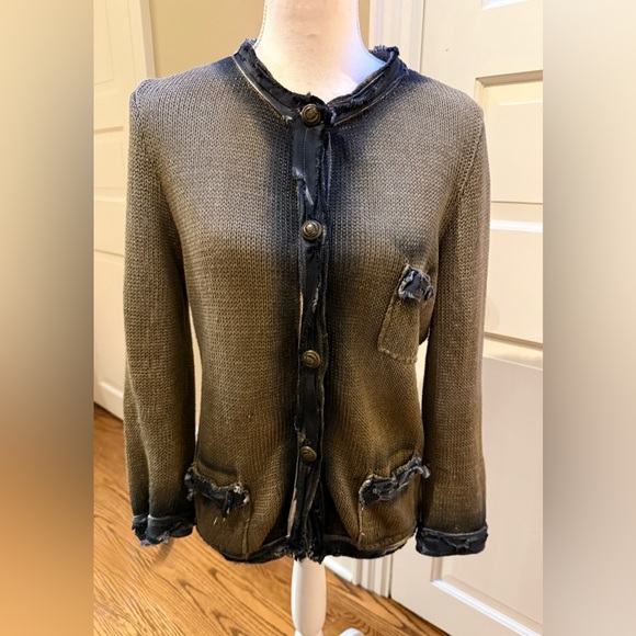 AVANT TOI Linen sweater/jacket Italian size 44 - Picture 1 of 15
